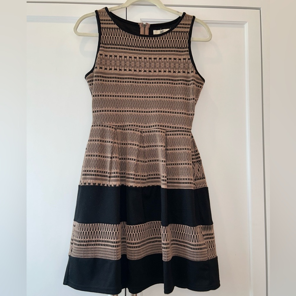 Brown Patterned Dress